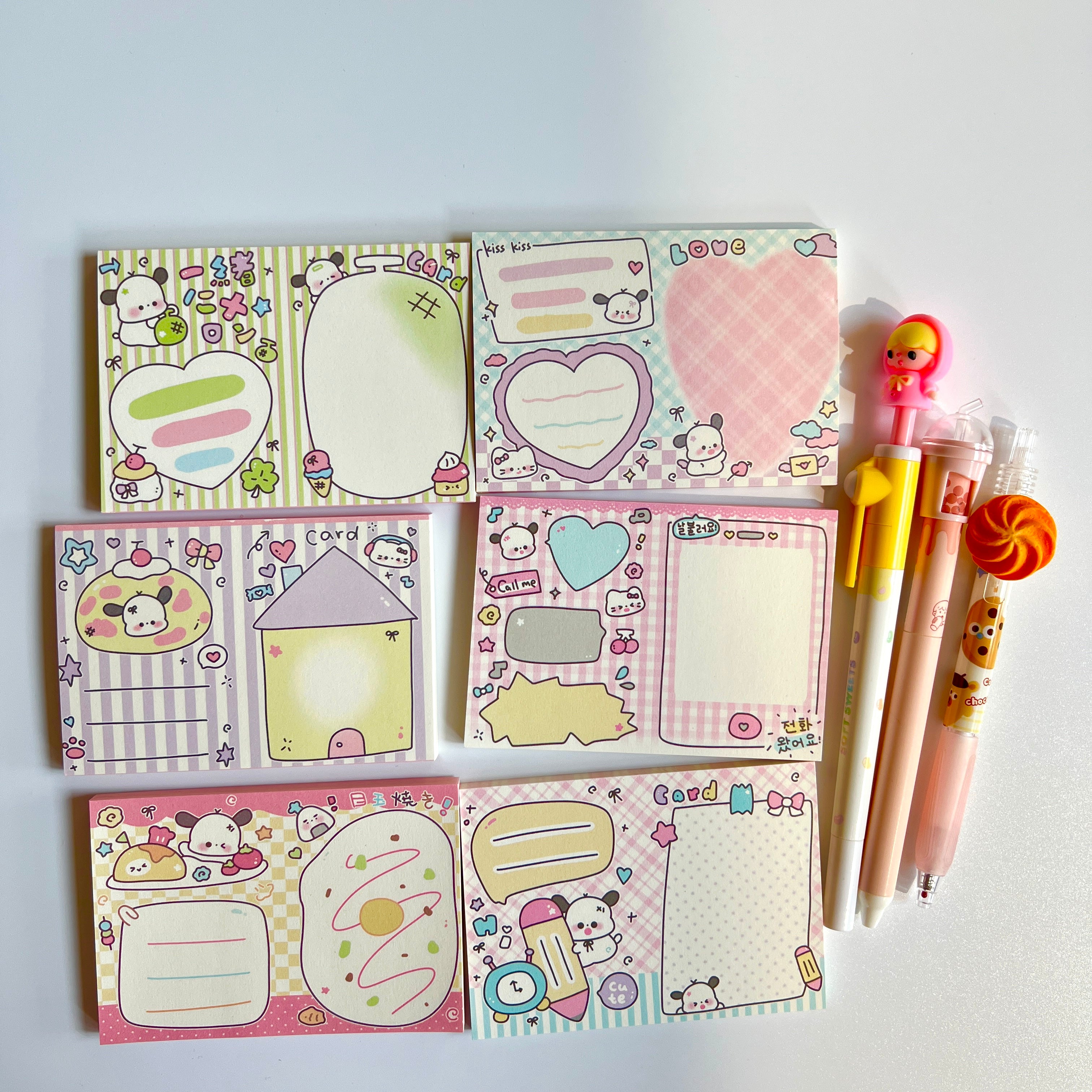 🍬 Korean Candy Memo Set - 10