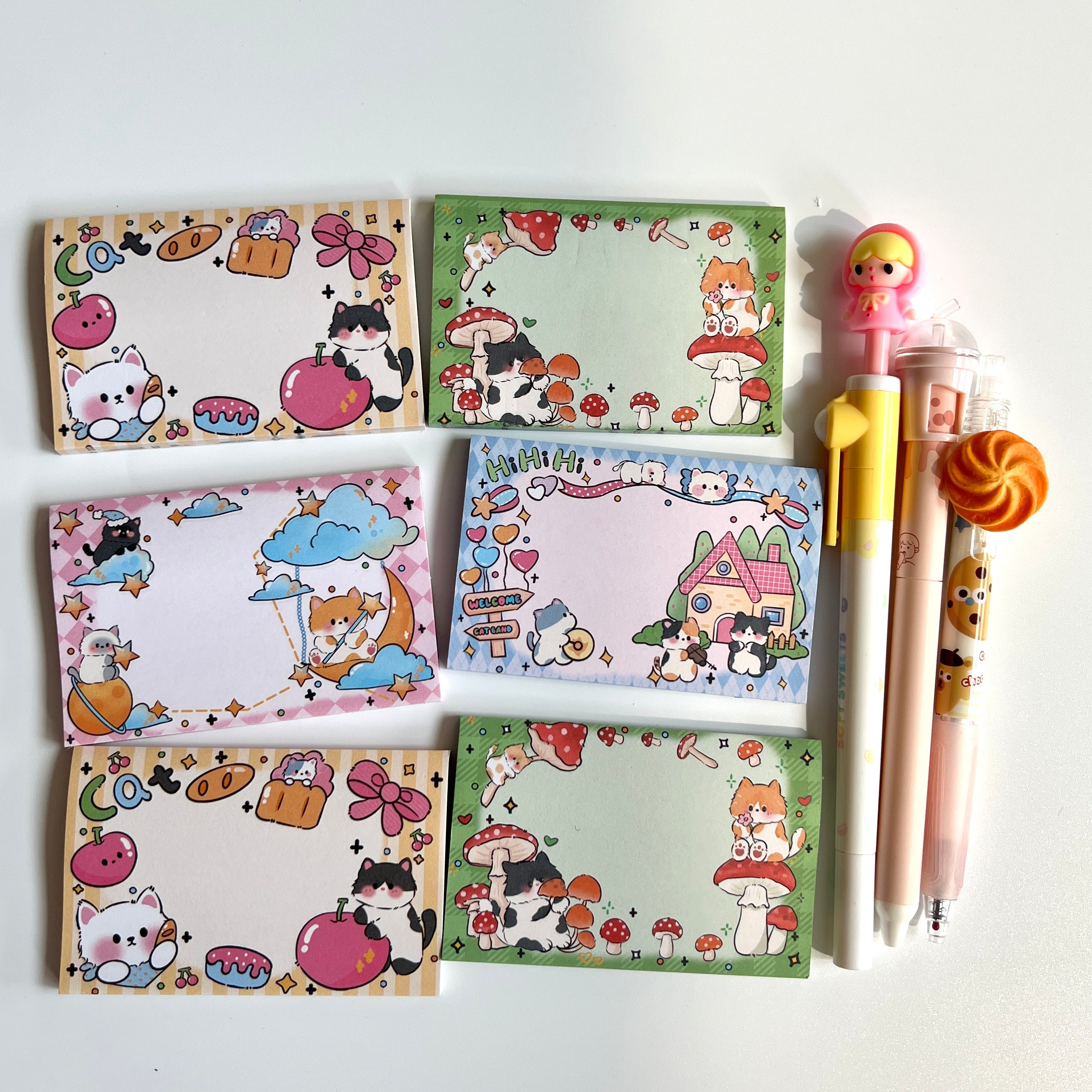 🐱 Kawaii Cat Sticky Notes - 11