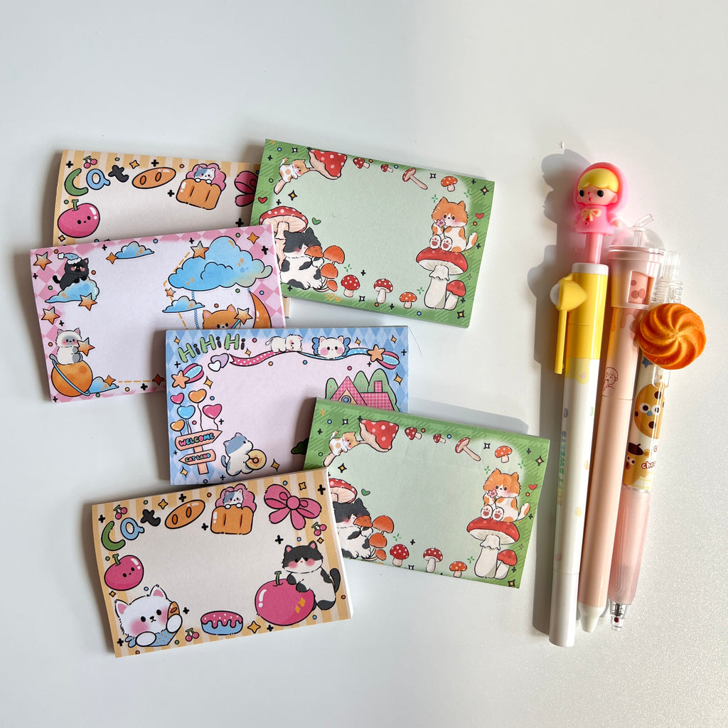 🐱 Kawaii Cat Sticky Notes - 11