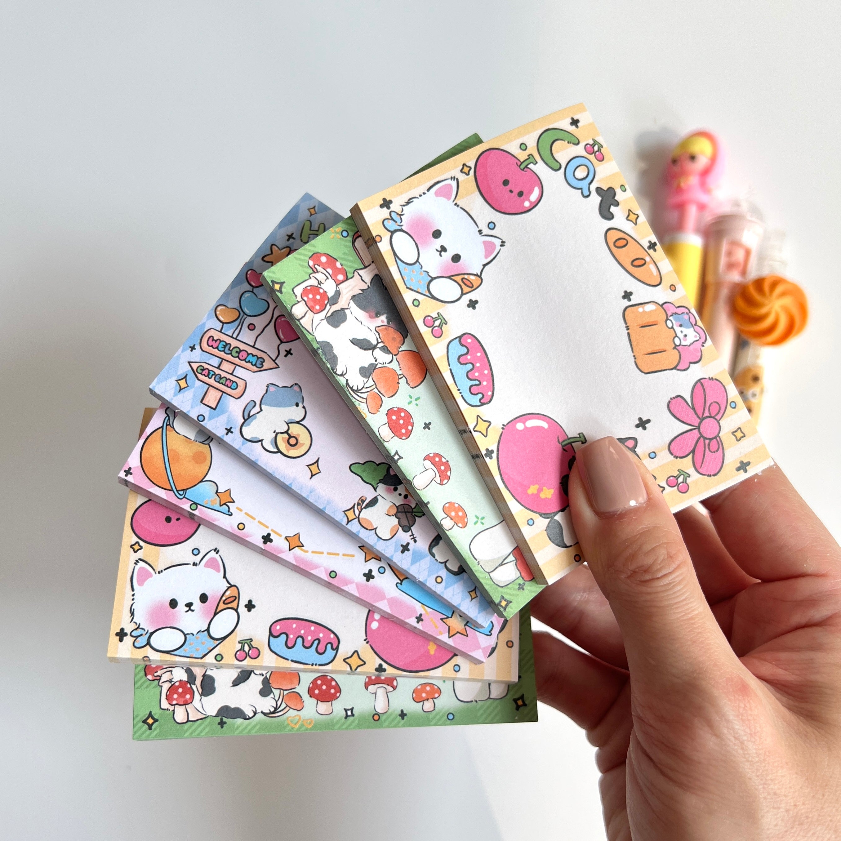 🐱 Kawaii Cat Sticky Notes - 11