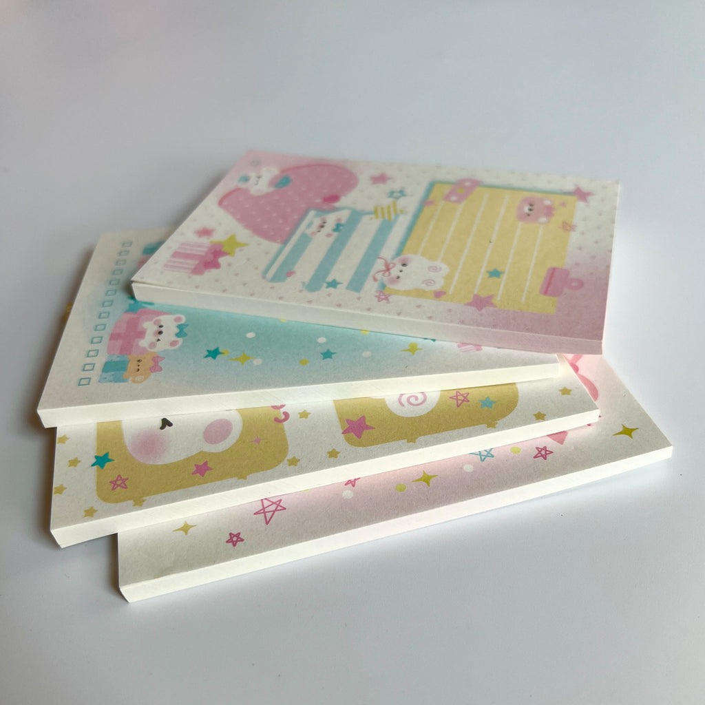 🍭 Kawaii Bear Memo Pads - 13