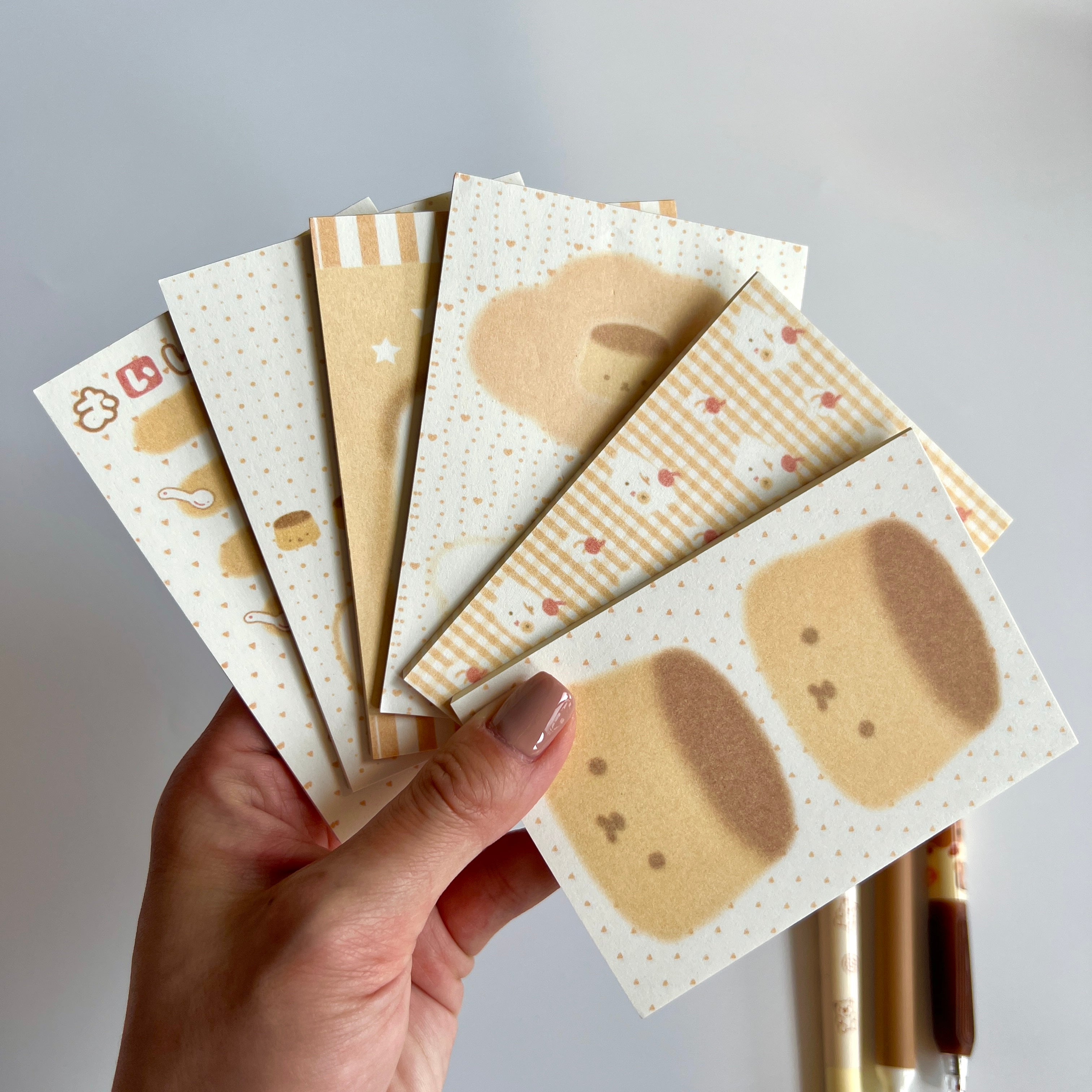🍮 Caramel Pudding Memo Set - 15