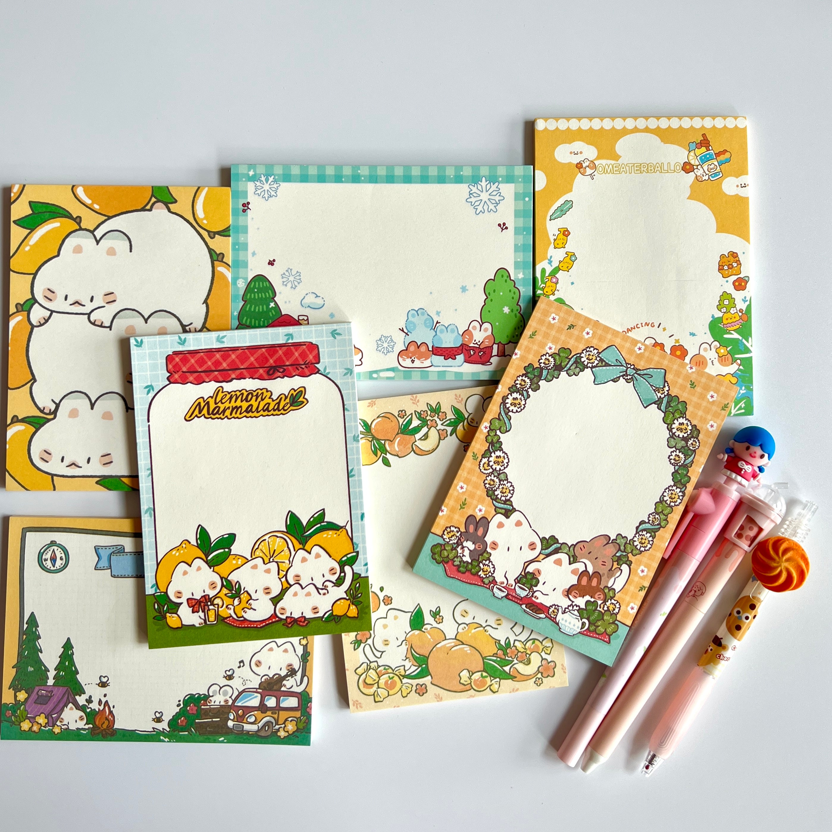 🍋 Lemon Bunny Big Memo Set - 16