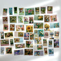 🌸 Vintage Floral Stamp Stickers