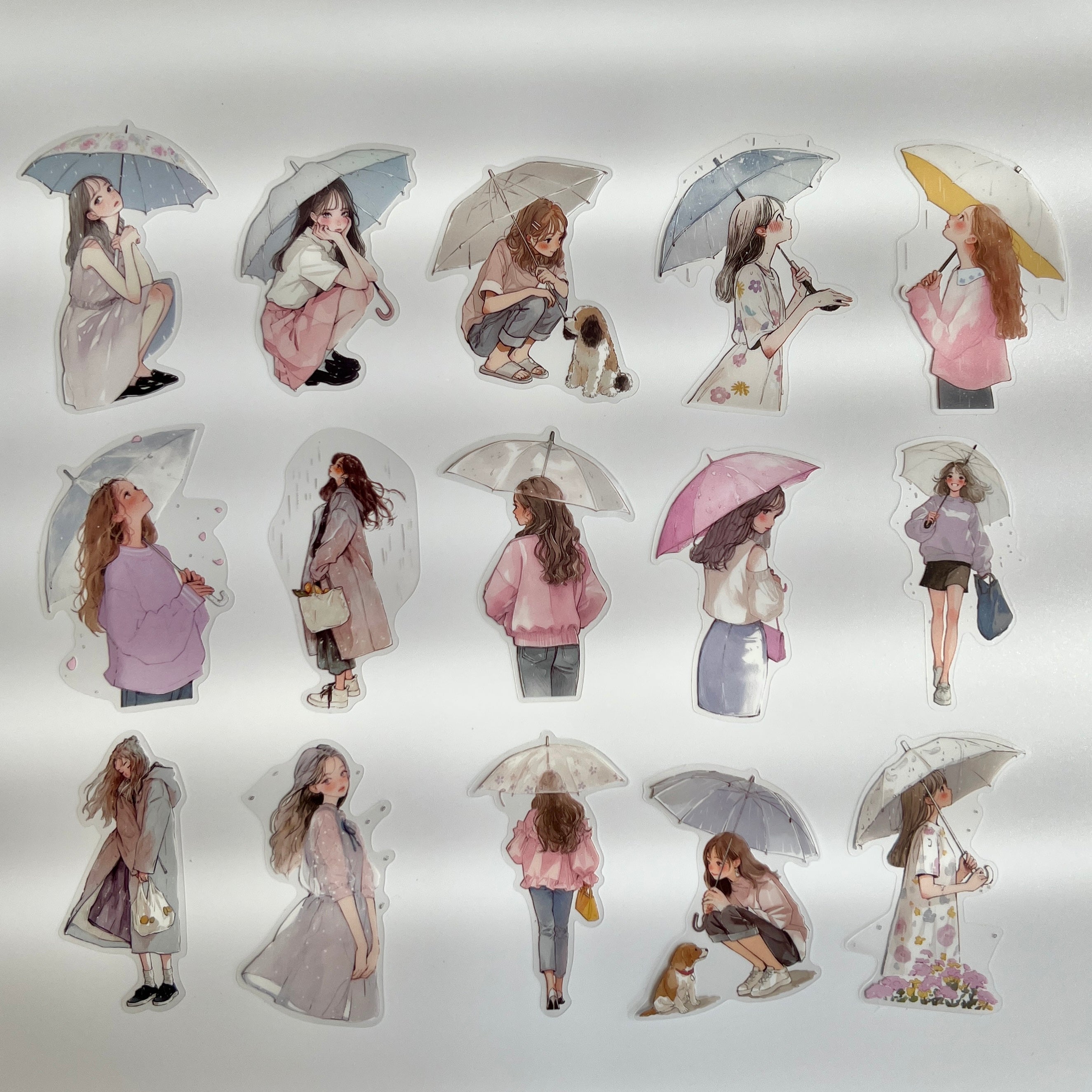 🌸 Pink Rainy Day Girls