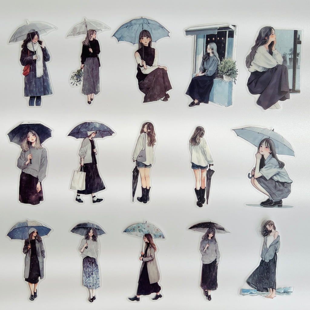 🩶 Rainy Day Minimal Girls