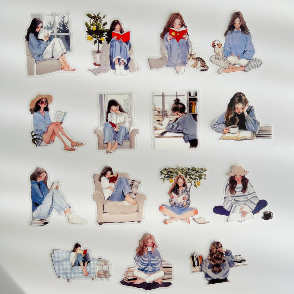 📖 Cozy Reading Girls