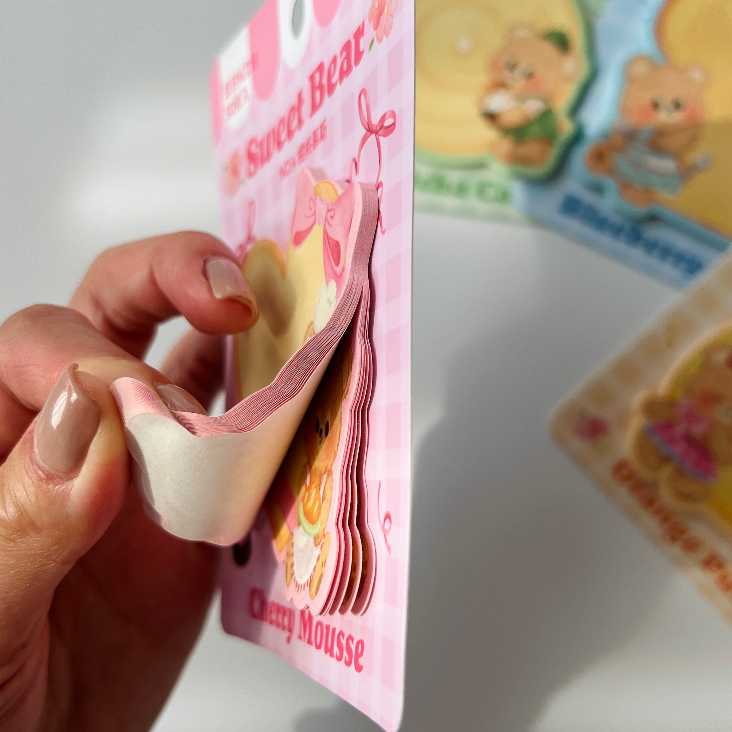 🧸 Sweet Bear Dessert Sticky Notes