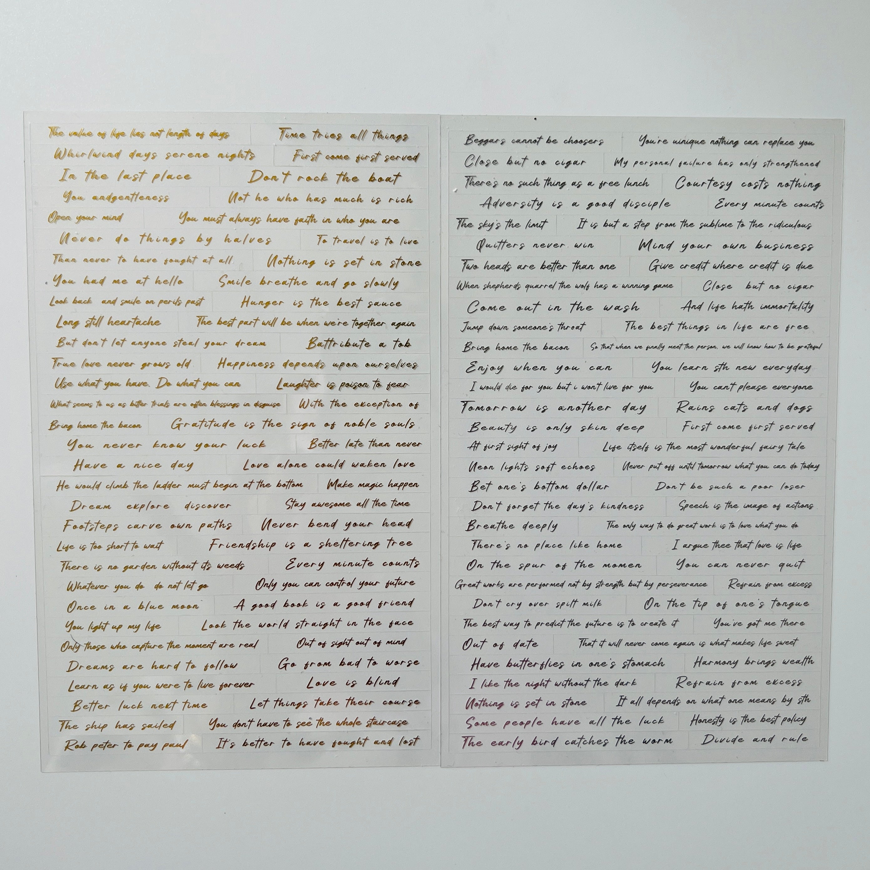 📖 Gentle Words Sticker Set
