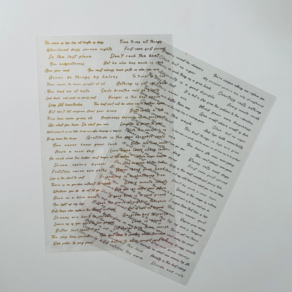 📖 Gentle Words Sticker Set