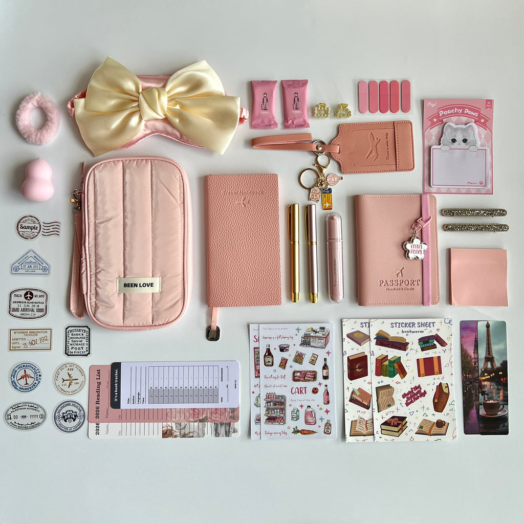 🎀 Pink Wander & Read Travel Bundle