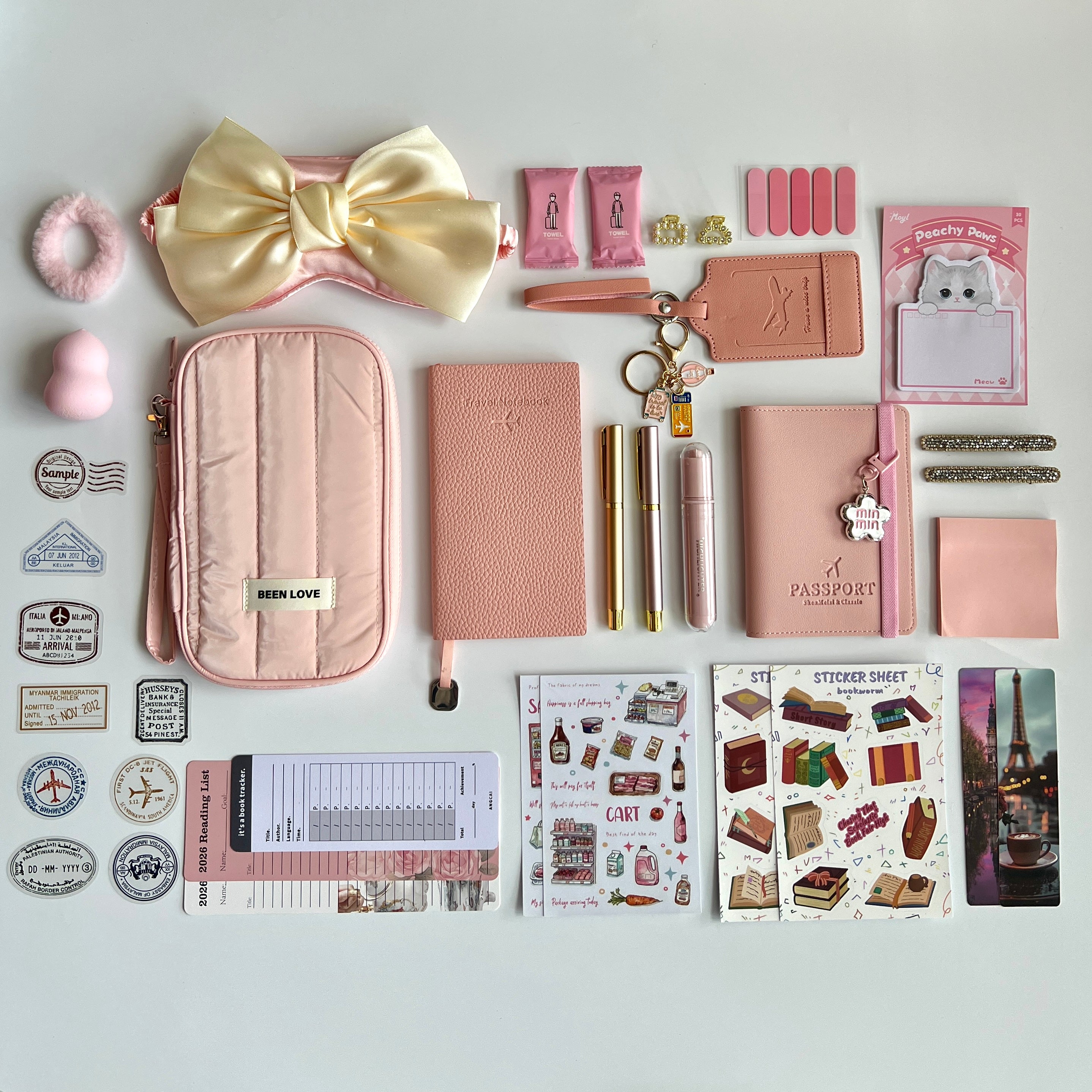🎀 Pink Wander & Read Travel Bundle