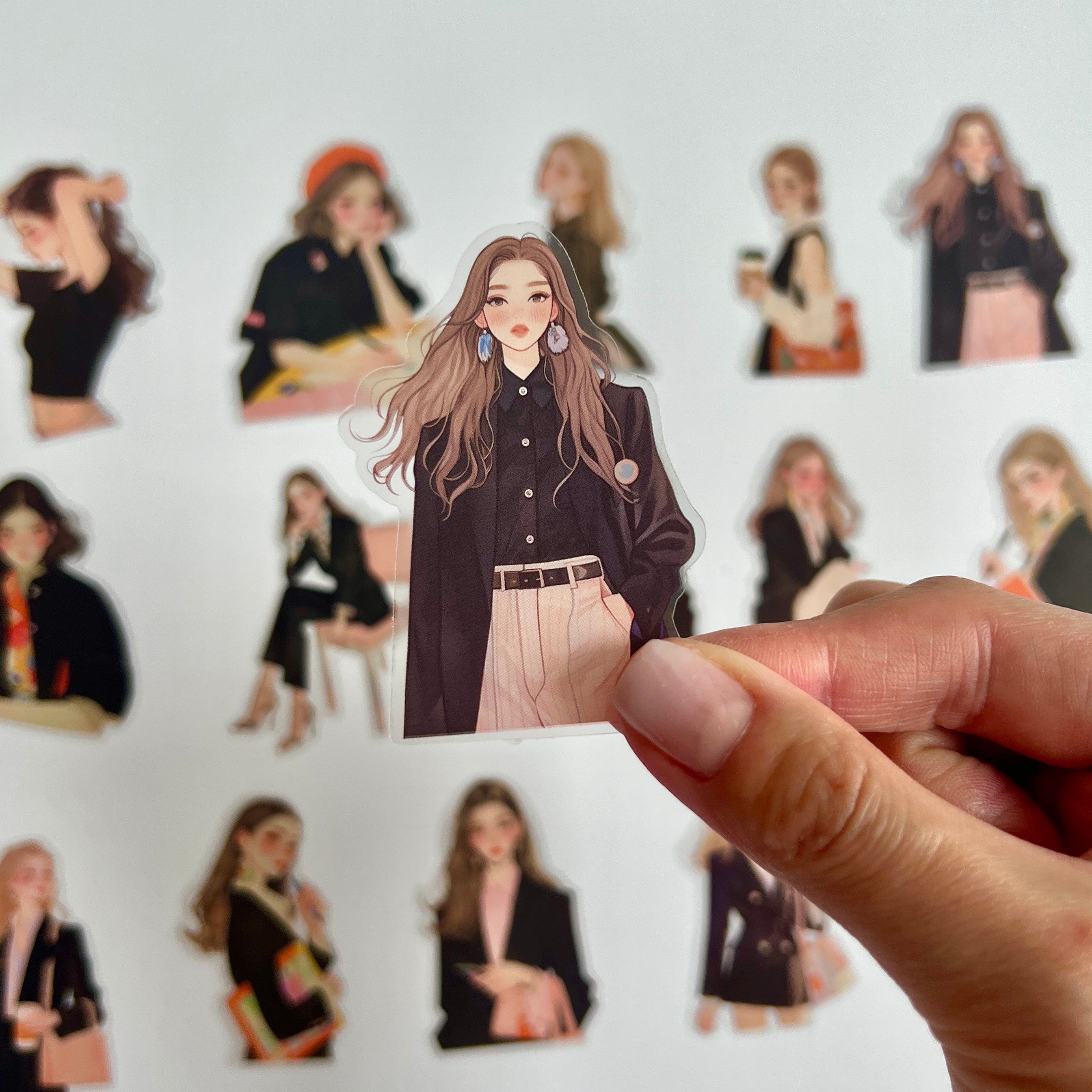 🖤 Elegant Girl Aesthetic Sticker Set