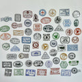 ✈️ Vintage Travel Stamp Sticker Set