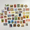 ✈️ Vintage World Stamp Sticker Set