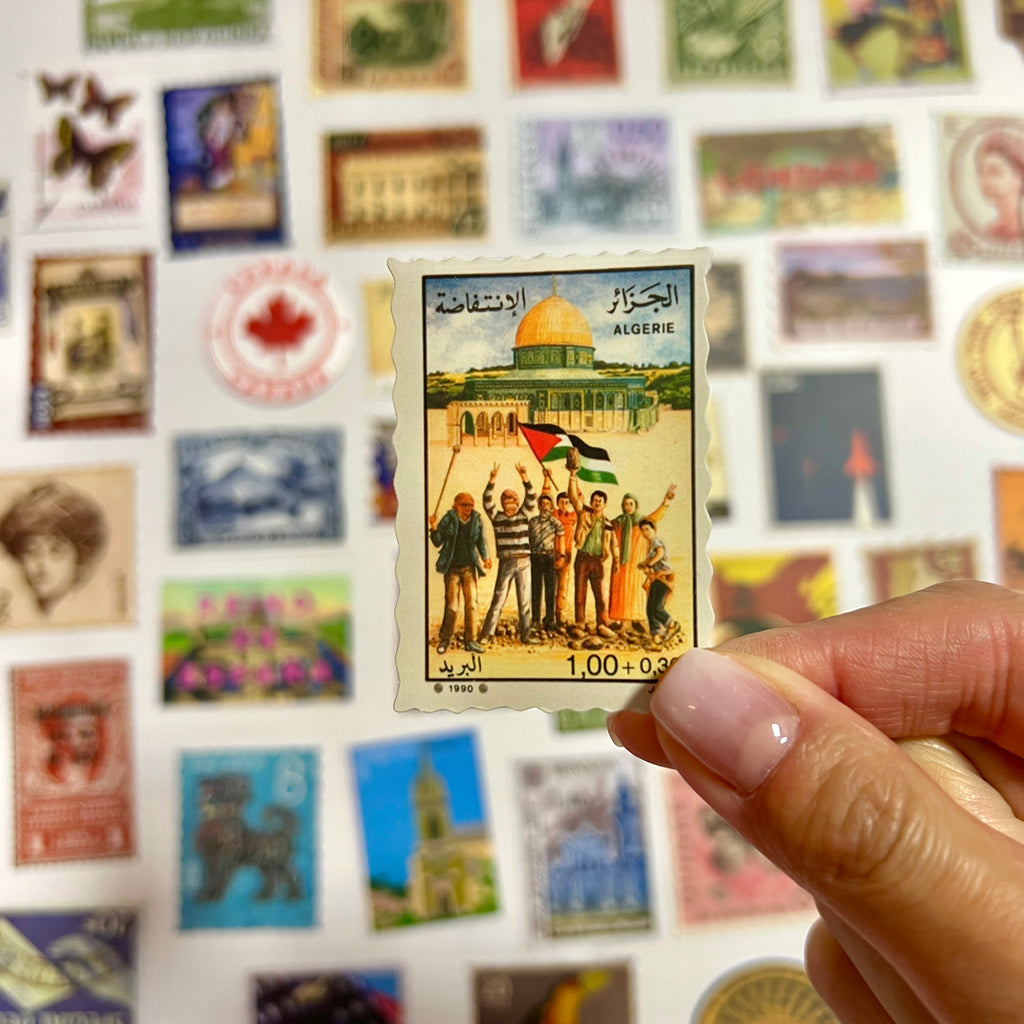 📮 Vintage World Postage Stamp Stickers