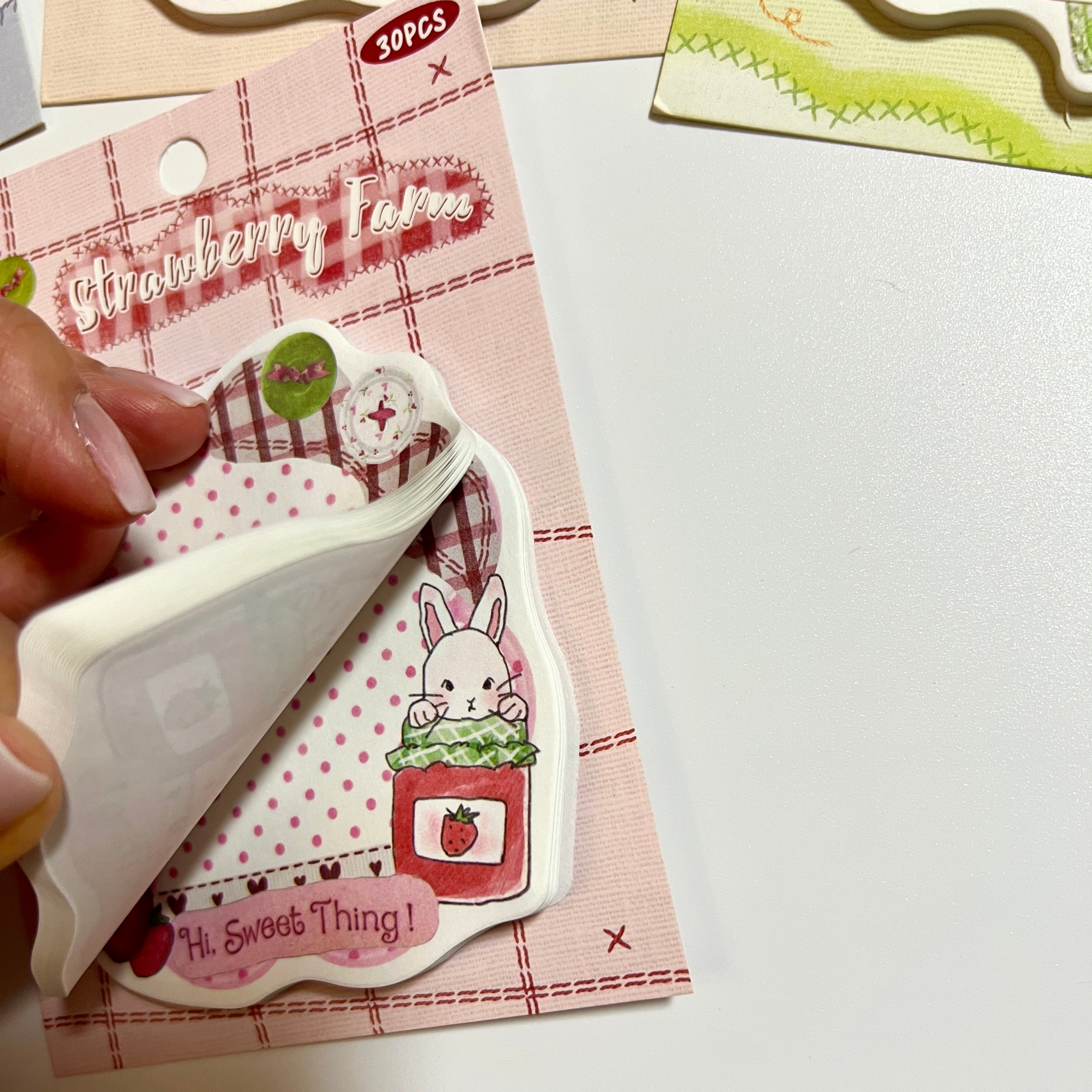 🍓 Cute Cottage Animal Sticky Notes