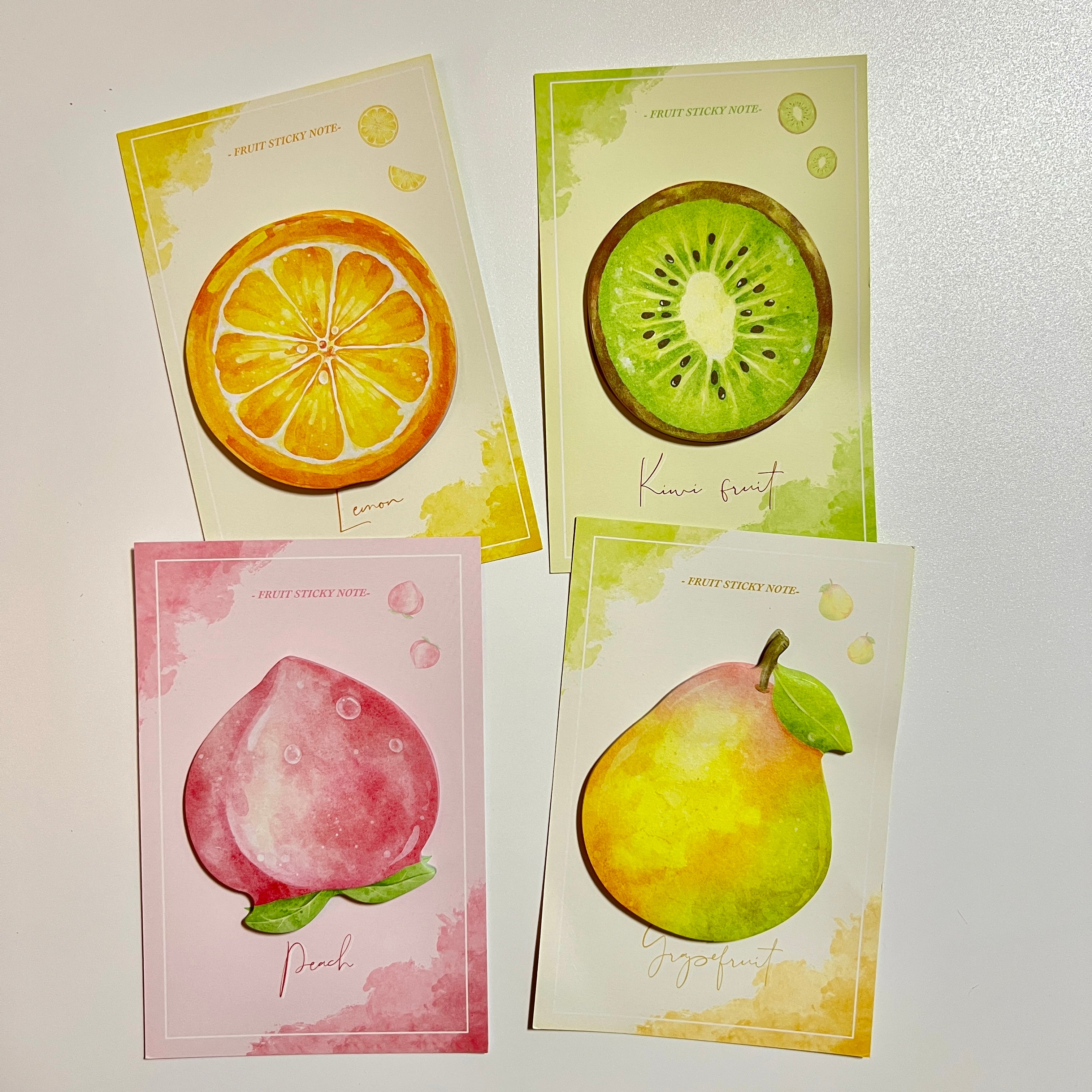 🍊 Watercolor Fruit Sticky Notes