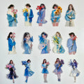 🩵 Blue Flower Girl Sticker Set