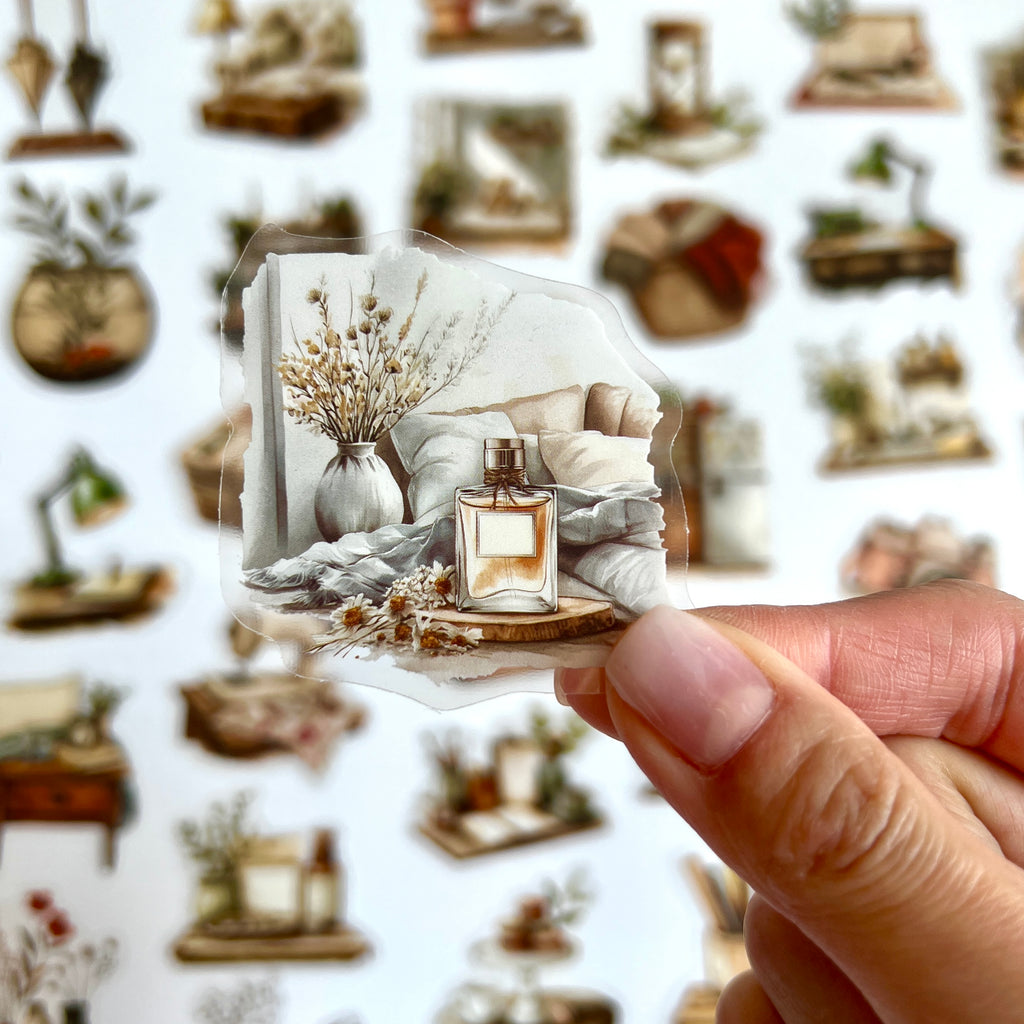 🏡 Cozy Vintage Home Stickers