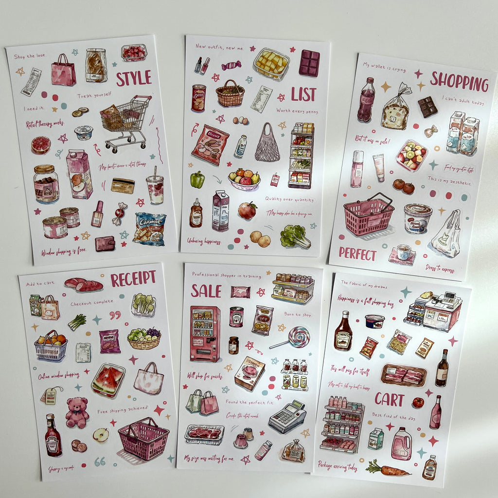 🛒 Shopping Life Stickers