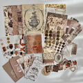 ☕ Vintage Coffee Journal Kit Set (155 pcs)