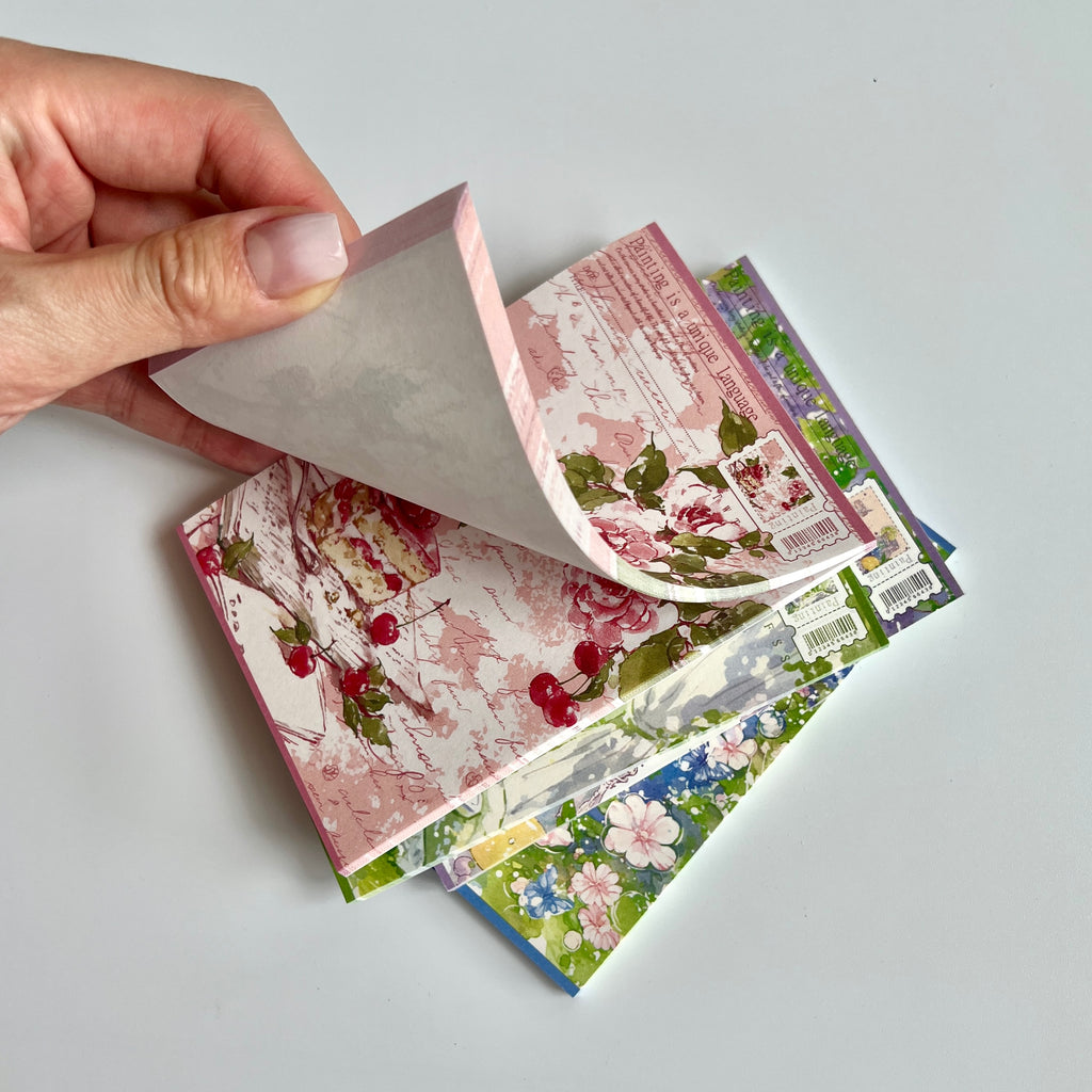 🌸 Watercolor Garden Memo Pad
