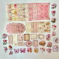 🌸 Vintage Rose Lace Journal Kit (100 pcs)