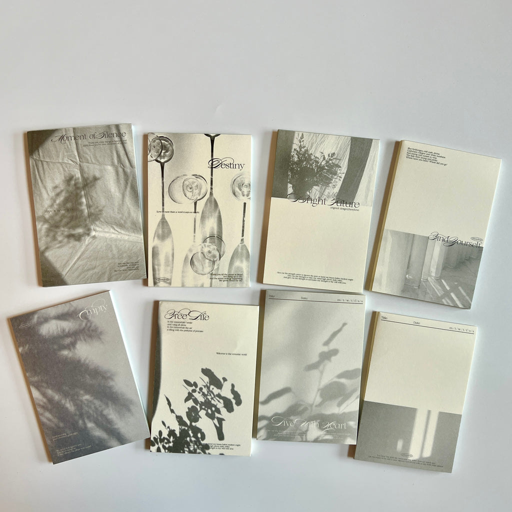 🩶 Quiet Shadow Aesthetic Memo Pads