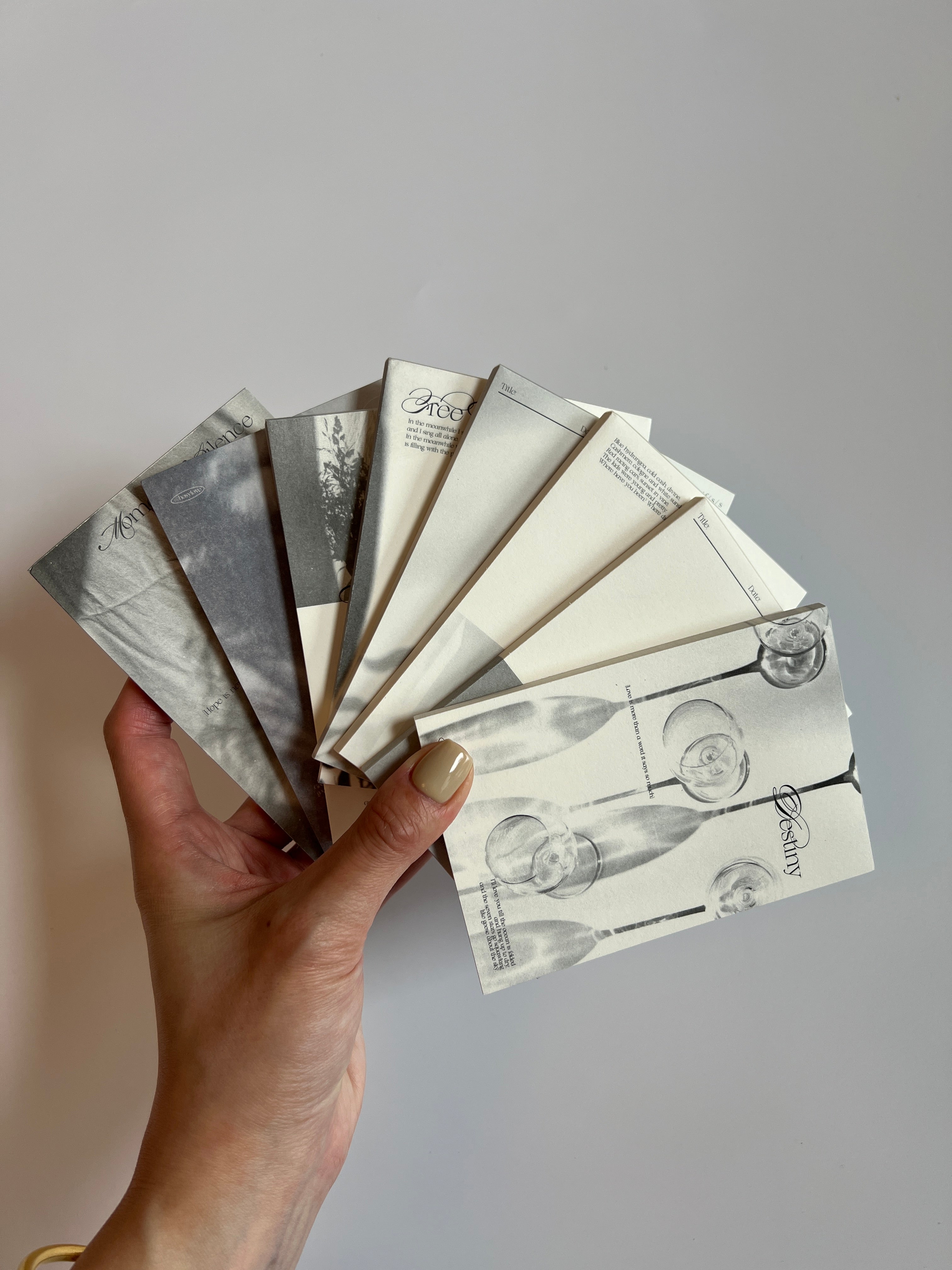 🩶 Quiet Shadow Aesthetic Memo Pads