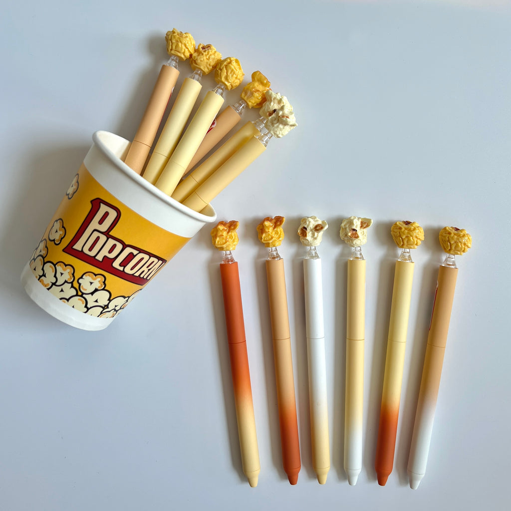 🍿 Cute Popcorn Pens