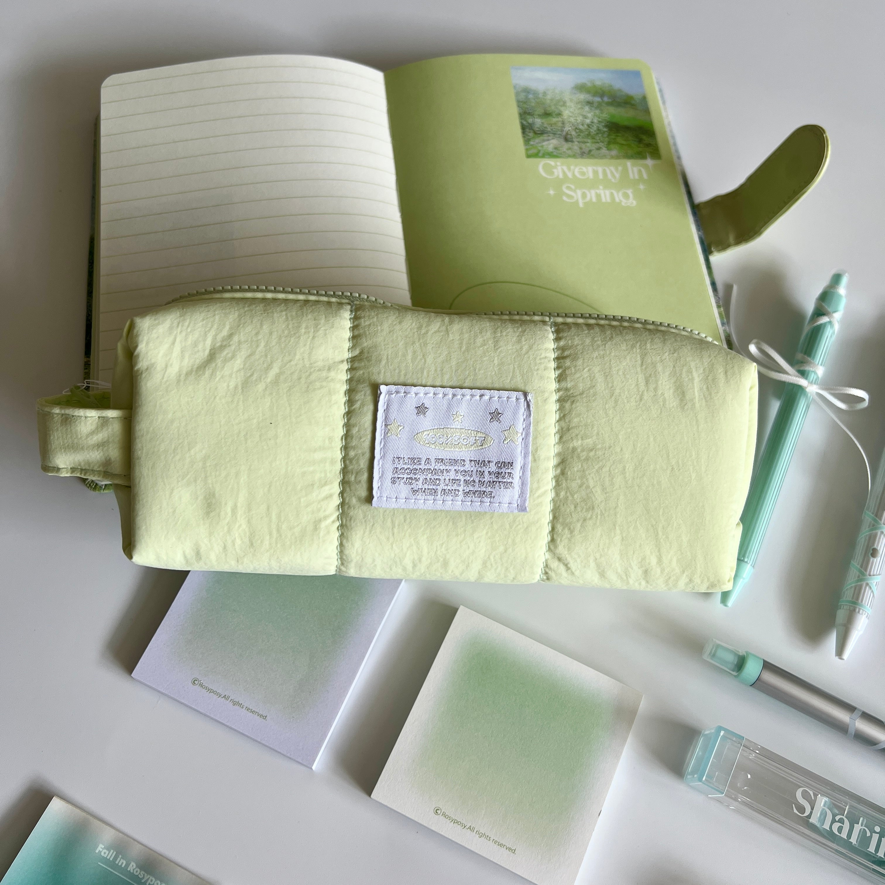 🌿 Green Giverny Spring Stationery Set