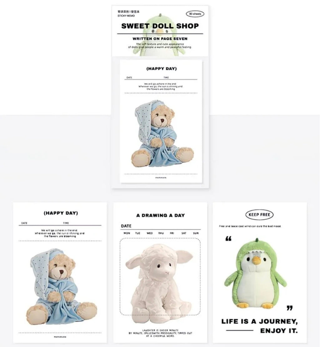 📀 Cute Memo Notepad for Journaling – Planner Note Pad 90 Pages