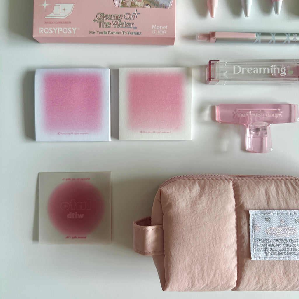 🌸 Pink Giverny Garden Stationery Set