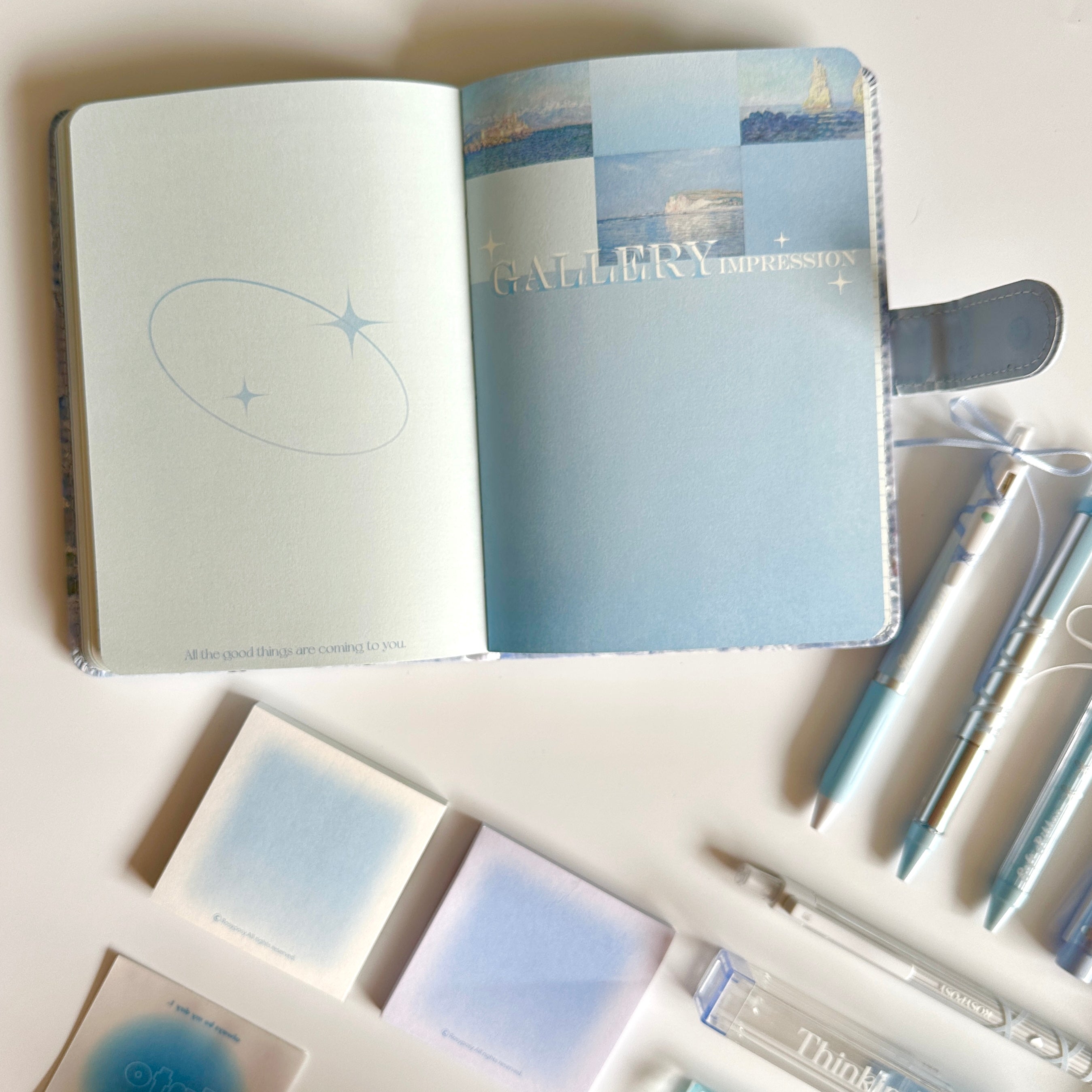 ❄️ Blue Snow Scene Stationery Set