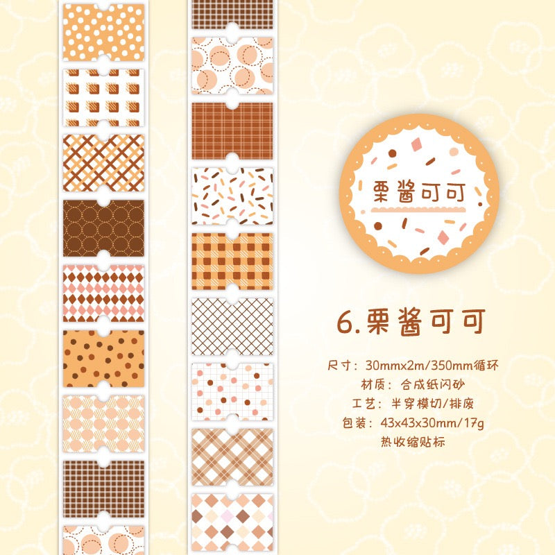 Floral Collage Glitter Washi Tape