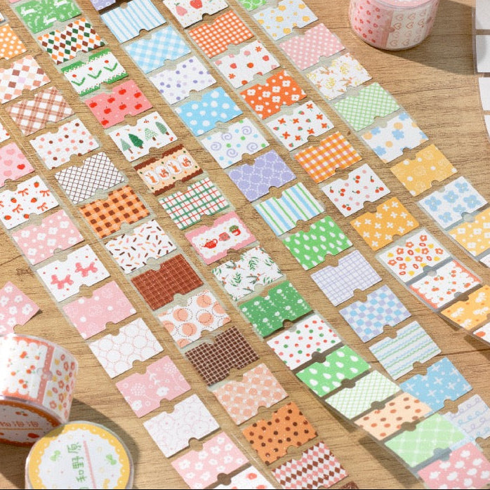Floral Collage Glitter Washi Tape