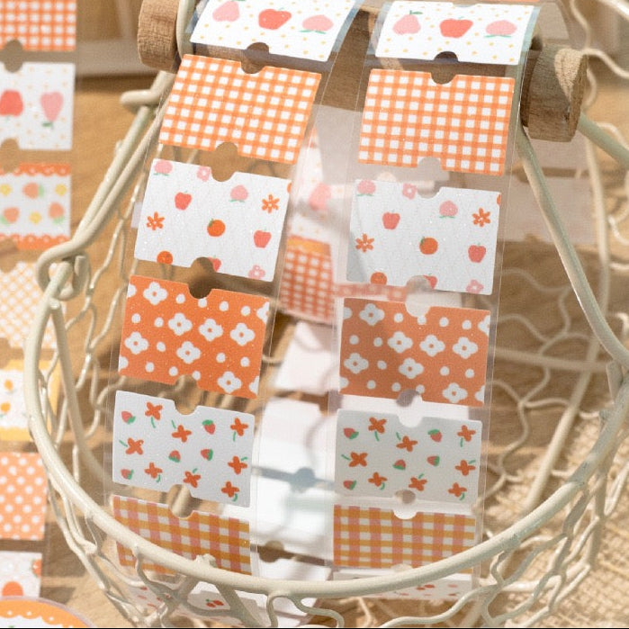 Floral Collage Glitter Washi Tape