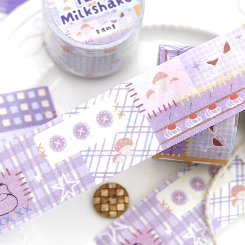🧵 Patchwork Town Time Washi Tape