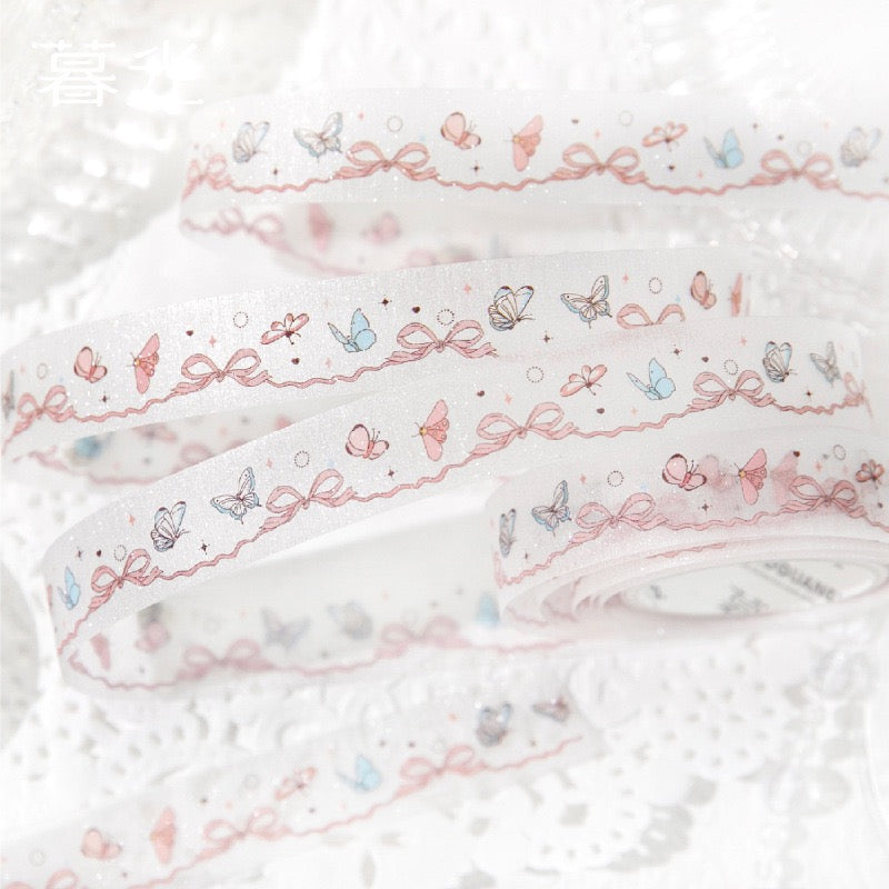 🎀 Lace Trim Cloud PET Glitter Tape