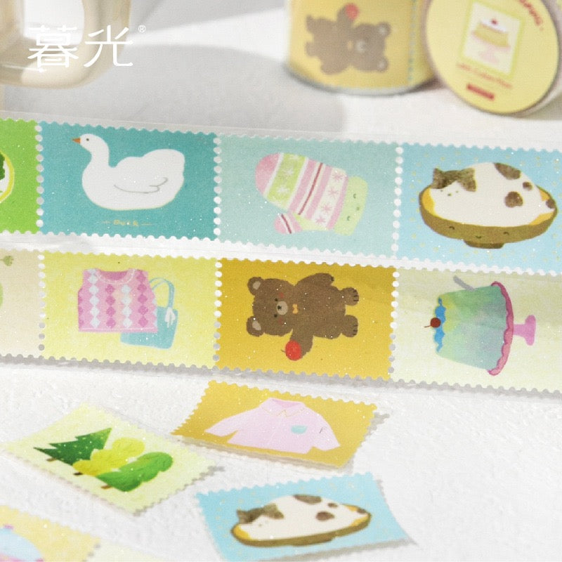 🍵 Tea Room Wander Glitter Die-Cut Tape