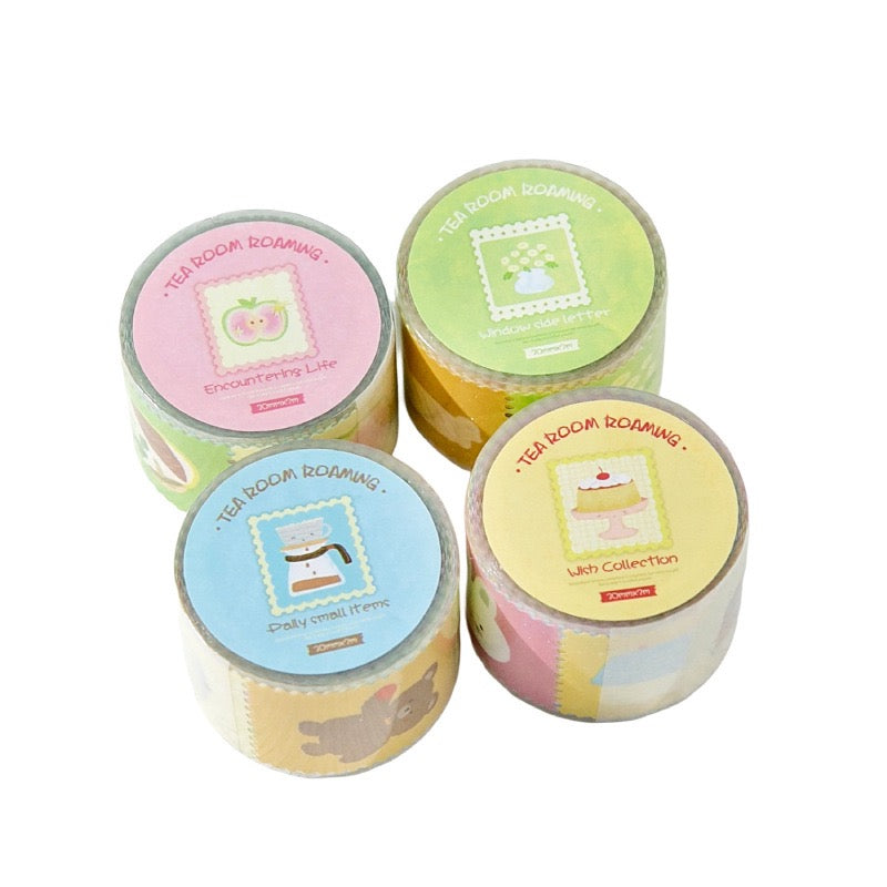 🍵 Tea Room Wander Glitter Die-Cut Tape