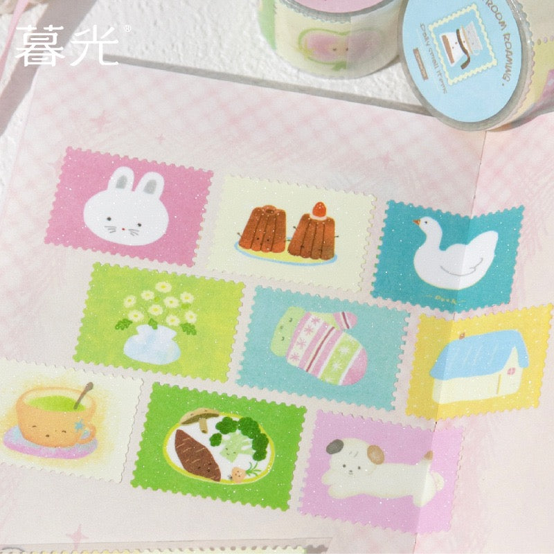 🍵 Tea Room Wander Glitter Die-Cut Tape