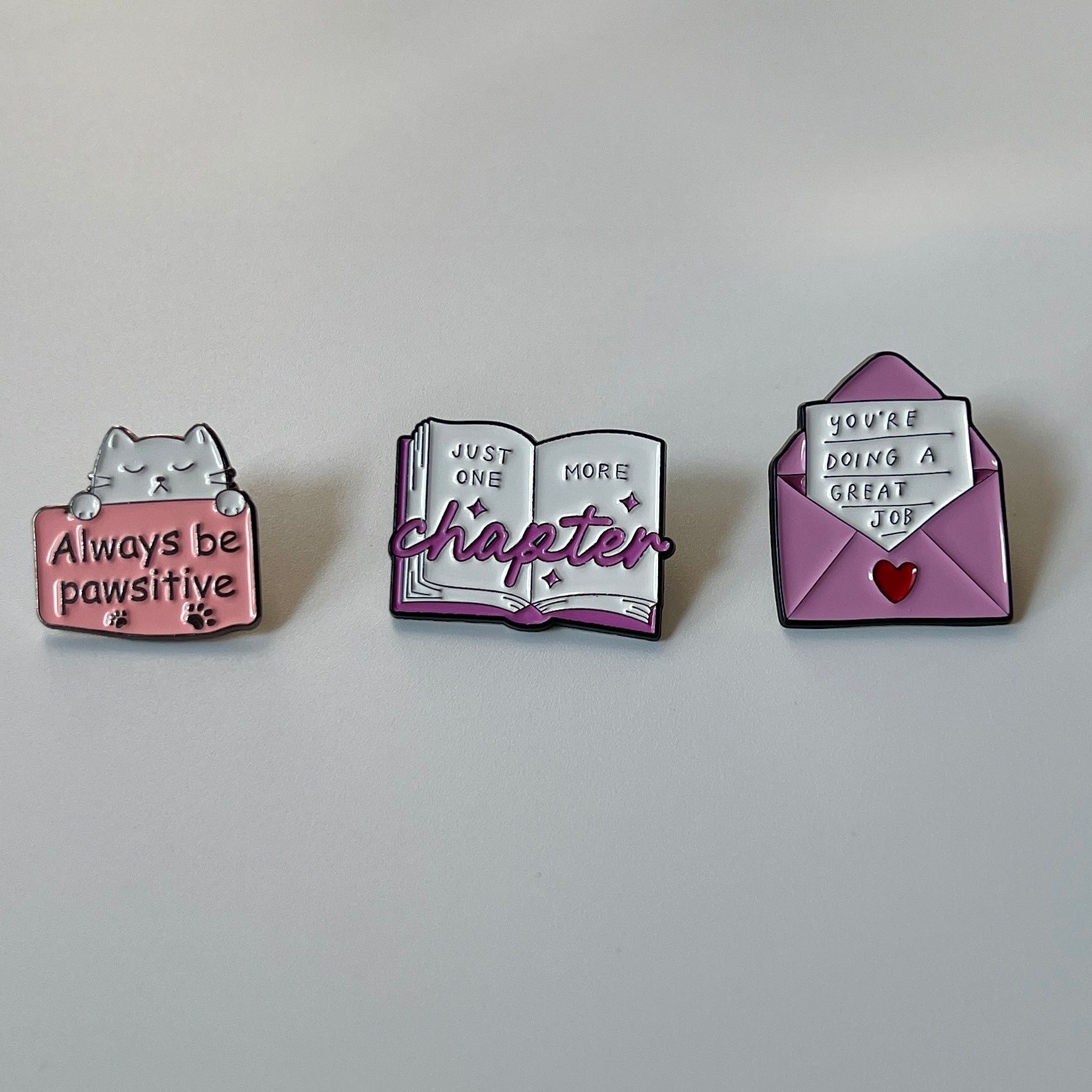 💗 Positive Vibes Pin Set