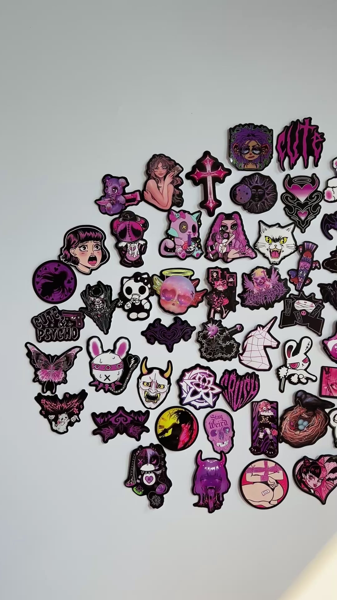 💜 Creepy Cute Goth Stickers