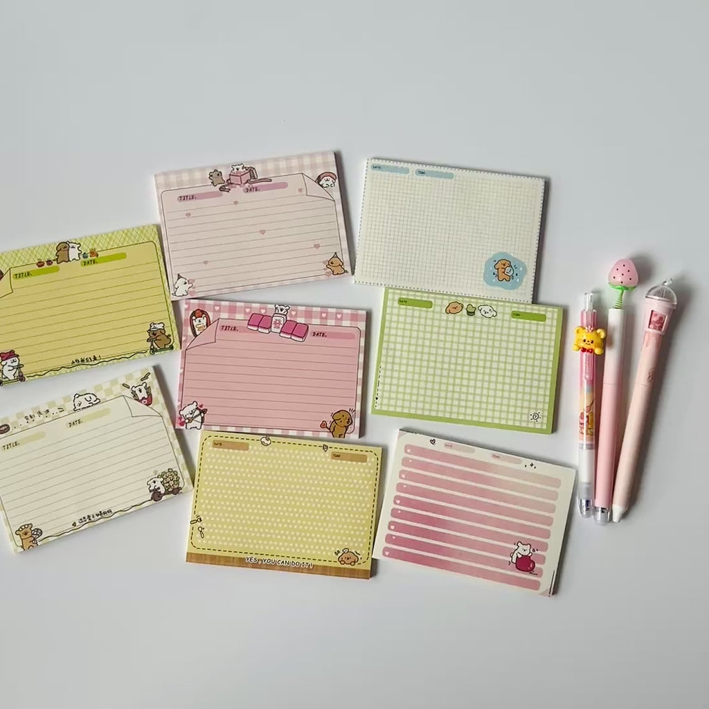 🐶 Cute Puppy Study Memo Pad Set