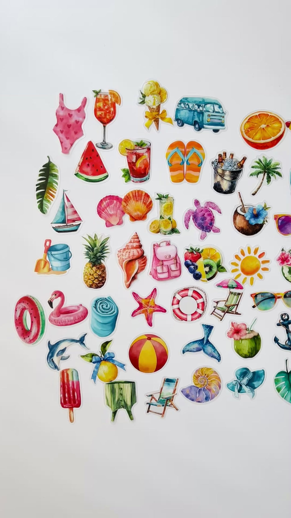 ✨ Tropical Summer Vibes Stickers