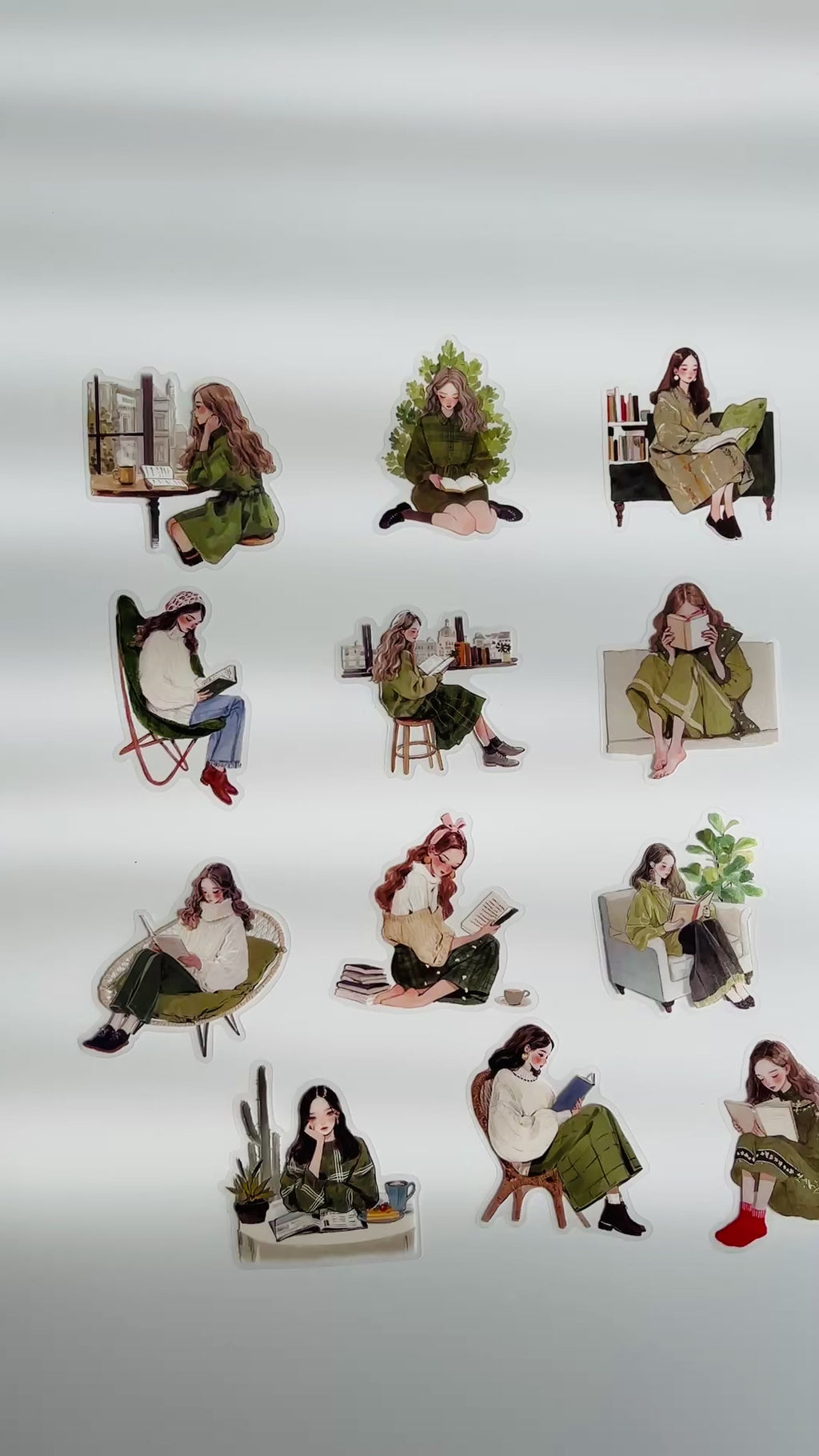 🌿 Forest Reading Girls ⭐