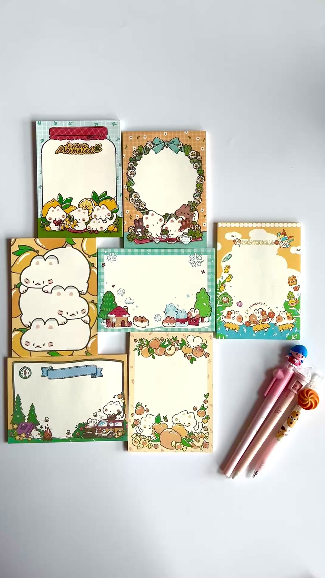 🍋 Lemon Bunny Big Memo Set - 16