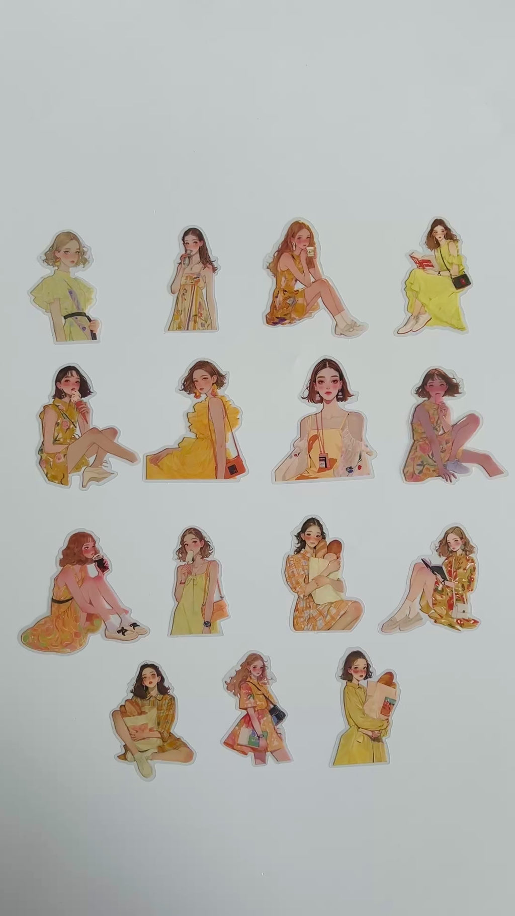 🌼 Aesthetic Girl Sticker Set
